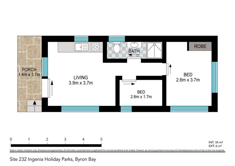 Floorplan of Homely retirement listing, 232/37 Broken Head Road, Byron Bay NSW 2481