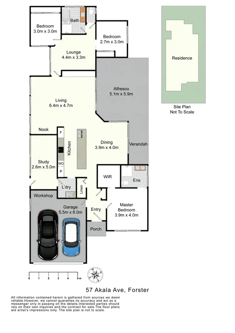 Floorplan of Homely house listing, 57 Akala Avenue, Forster NSW 2428