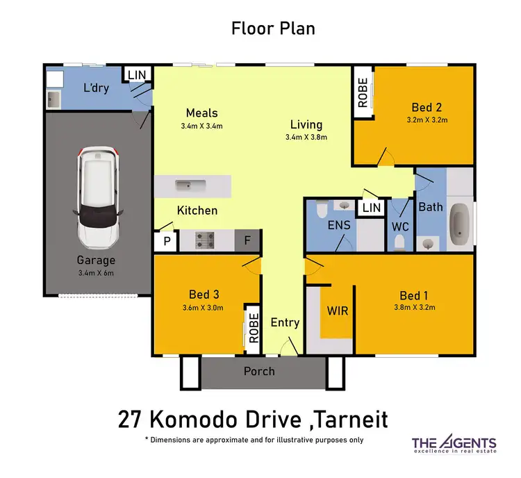 Floorplan of Homely house listing, 27 Komodo Drive, Tarneit VIC 3029