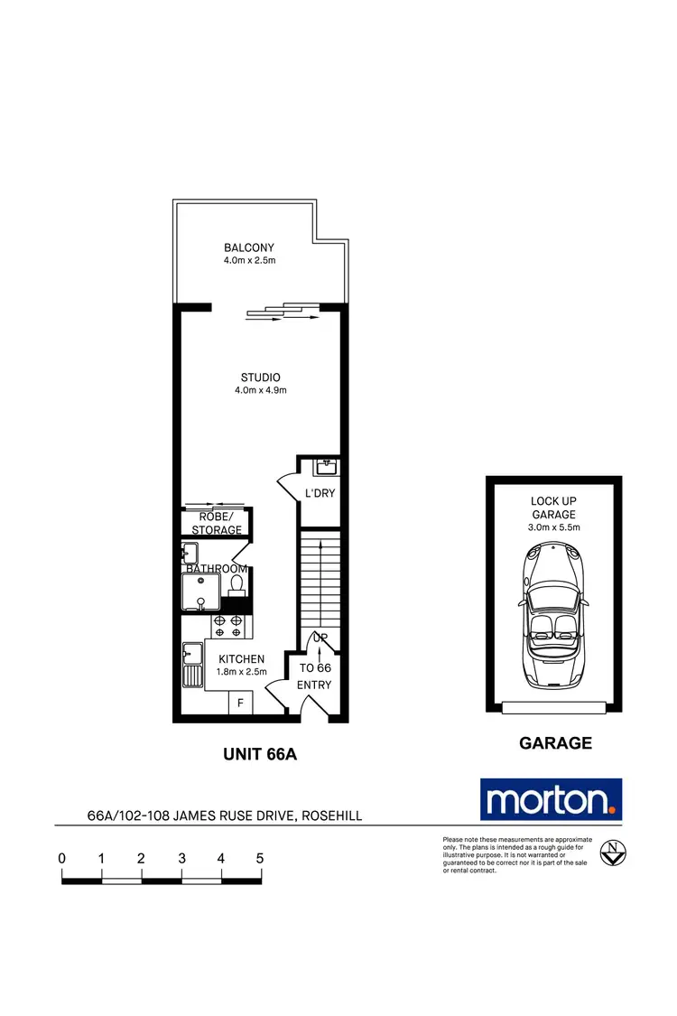 Floorplan of Homely apartment listing, 66A/102-108 James Ruse Drive, Rosehill NSW 2142