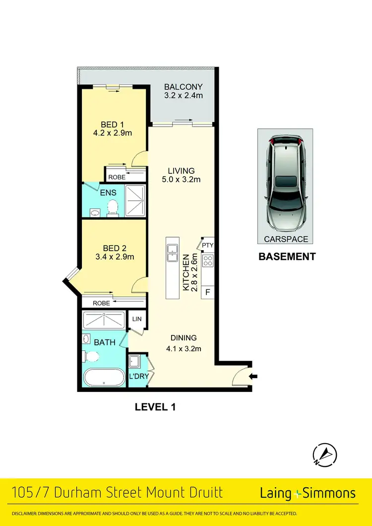Floorplan of Homely apartment listing, 105/7-9 Durham Street, Mount Druitt NSW 2770