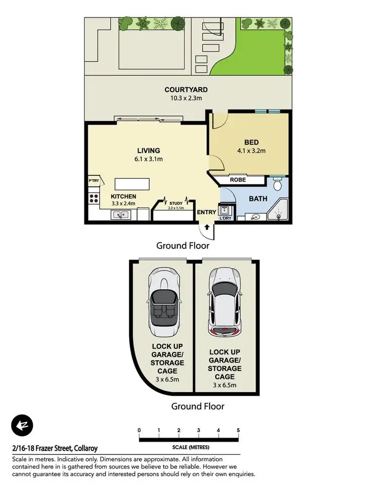 Floorplan of Homely unit listing, 2/16-18 Frazer Street, Collaroy NSW 2097