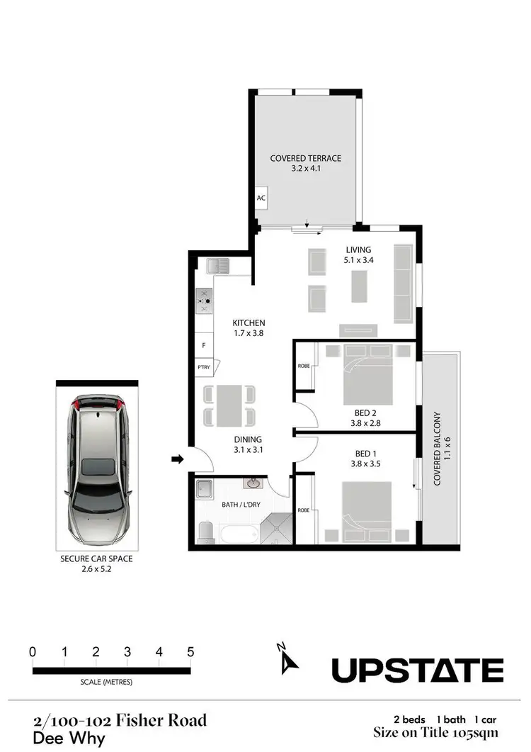 Floorplan of Homely apartment listing, 2/100-102 Fisher Road, Dee Why NSW 2099