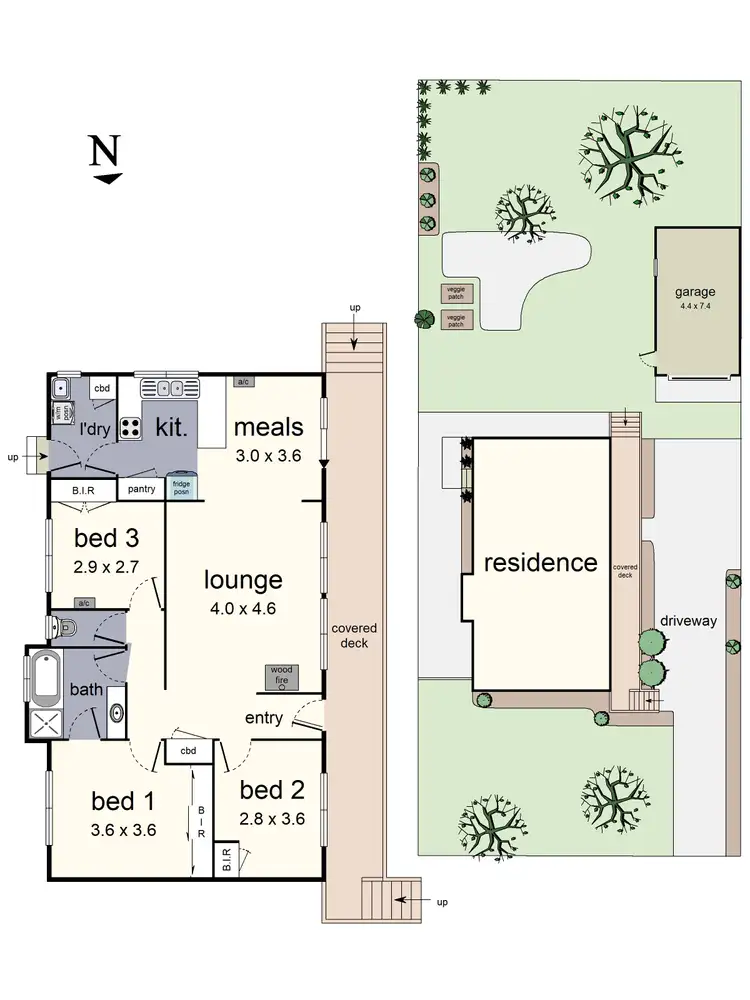 Floorplan of Homely house listing, 40 Wallaby Way, Badger Creek VIC 3777