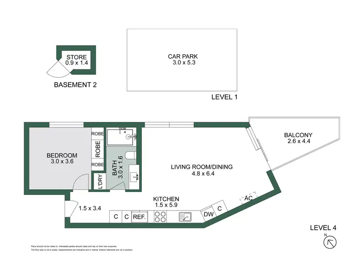 Floorplan of Homely apartment listing, 401/111 Leicester Street, Carlton VIC 3053