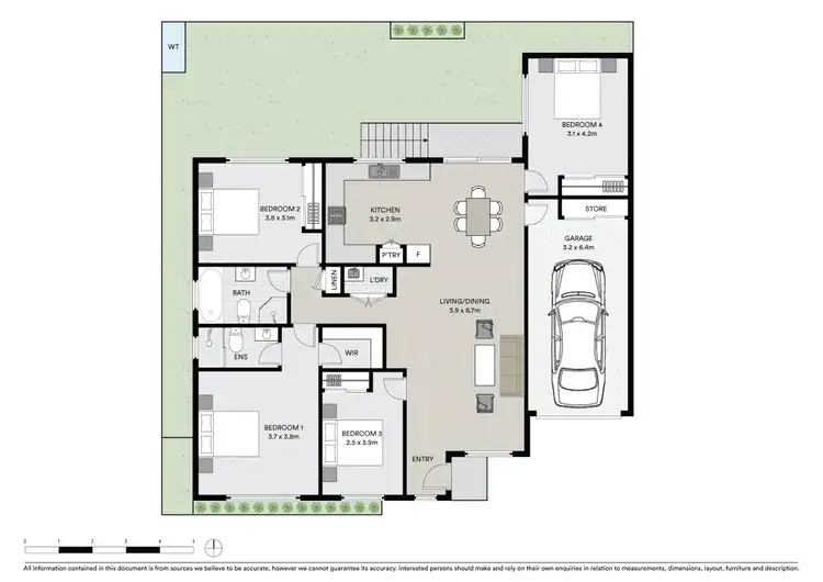 Floorplan of Homely semi-detached listing, 71B Girraween Road, Girraween NSW 2145