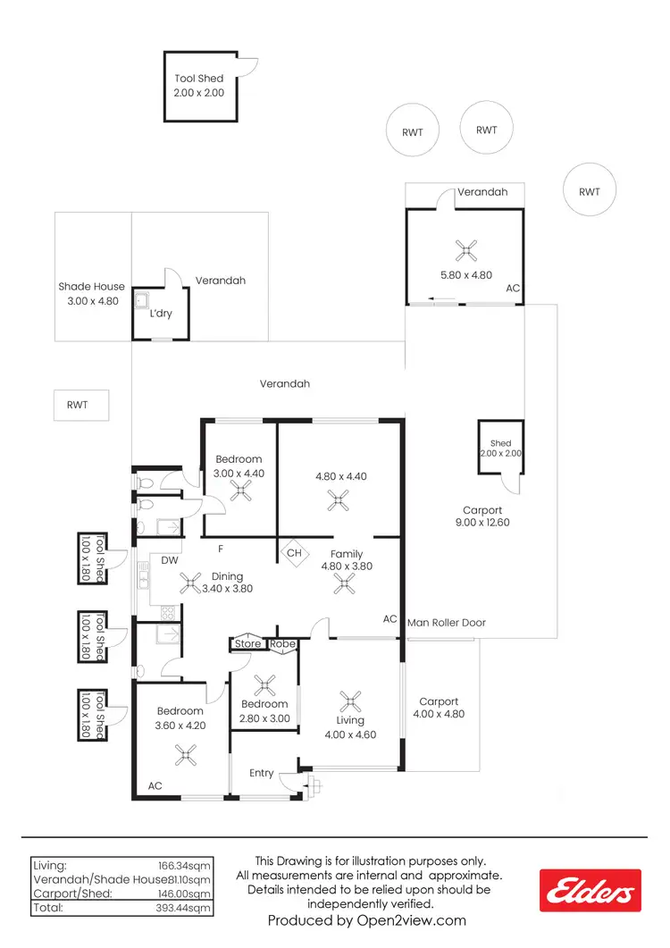 Floorplan of Homely house listing, 2 Edwin Street, Spalding SA 5454