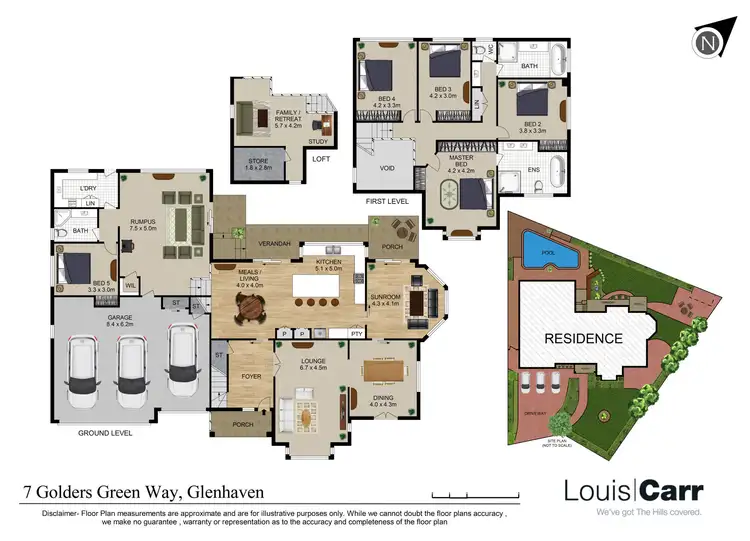 Floorplan of Homely house listing, 7 Golders Green Way, Glenhaven NSW 2156