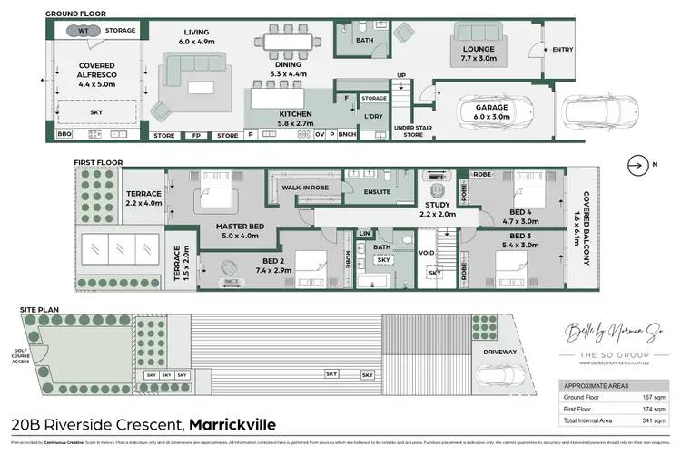 Floorplan of Homely townhouse listing, 20B Riverside Crescent, Marrickville NSW 2204