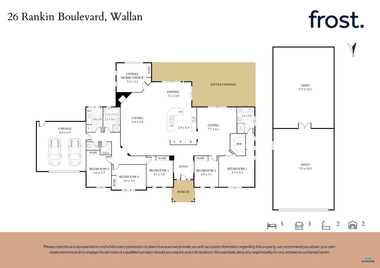 Floorplan of Homely house listing, 26 Rankin Boulevard, Wallan VIC 3756