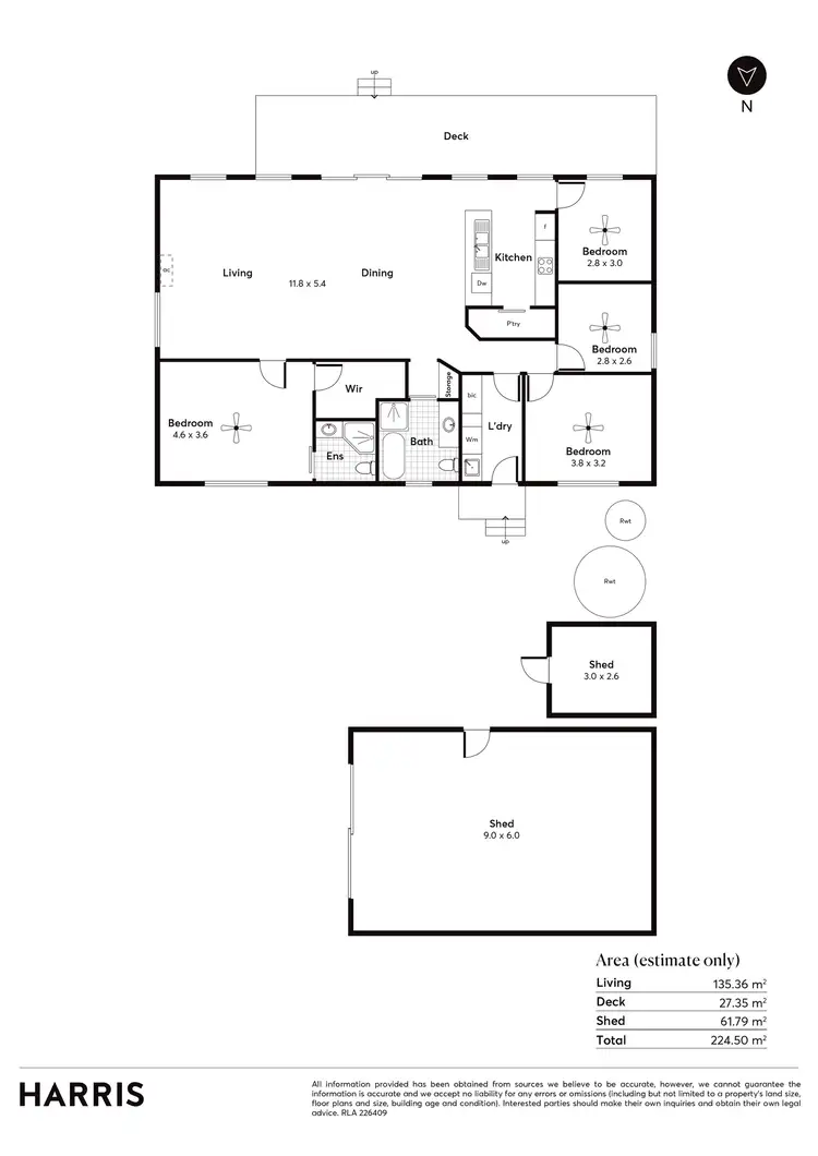 Floorplan of Homely house listing, 2 Bayview Road, Hardwicke Bay SA 5575