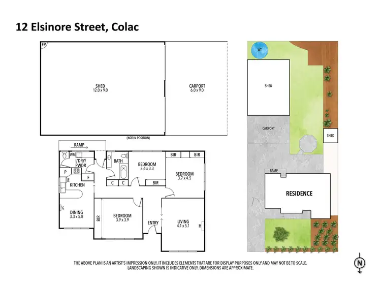 Floorplan of Homely house listing, 12 Elsinore Street, Colac VIC 3250