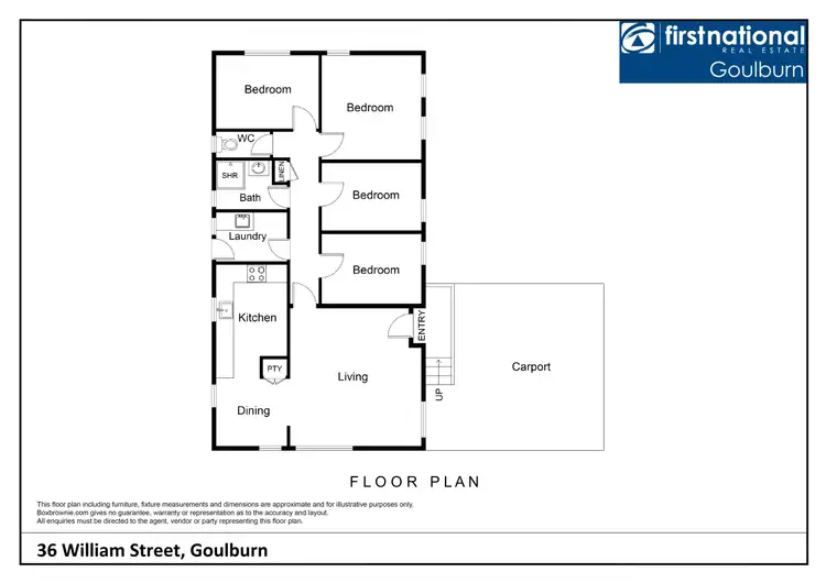 Floorplan of Homely house listing, 36 William Street, Goulburn NSW 2580