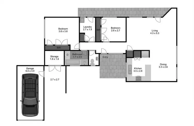 Floorplan of Homely unit listing, 3/10 Greenwood Grove, Traralgon VIC 3844