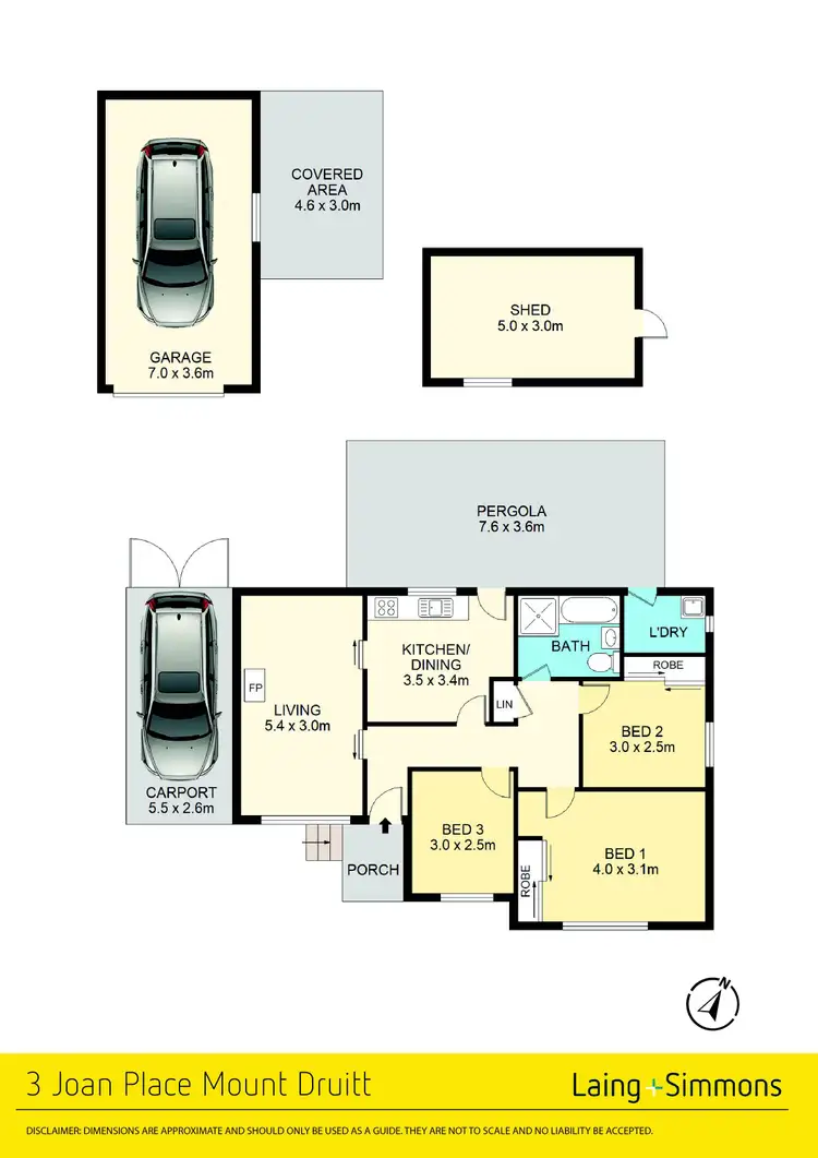 Floorplan of Homely house listing, 3 Joan Place, Mount Druitt NSW 2770