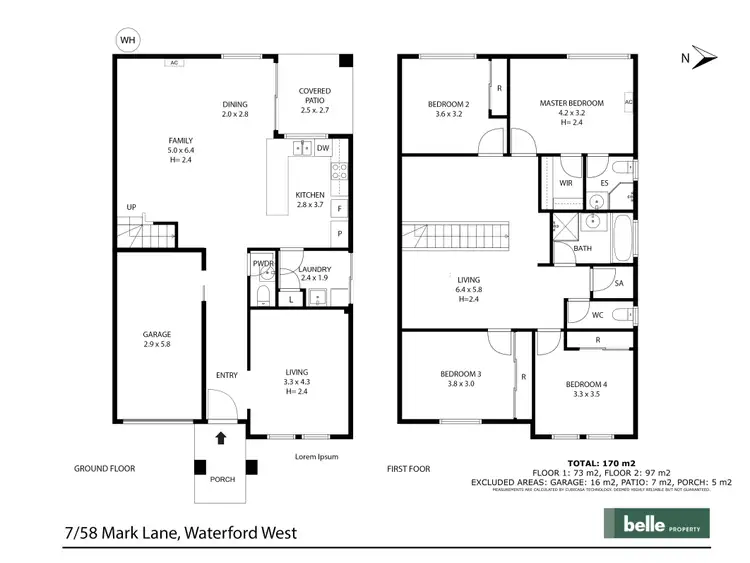 Floorplan of Homely townhouse listing, 7/58 Mark Lane, Waterford West QLD 4133