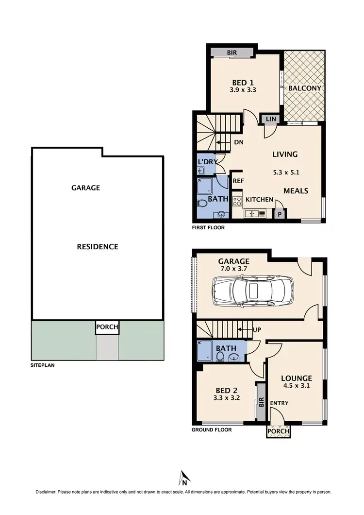 Floorplan of Homely townhouse listing, 8/853 High Street, Reservoir VIC 3073