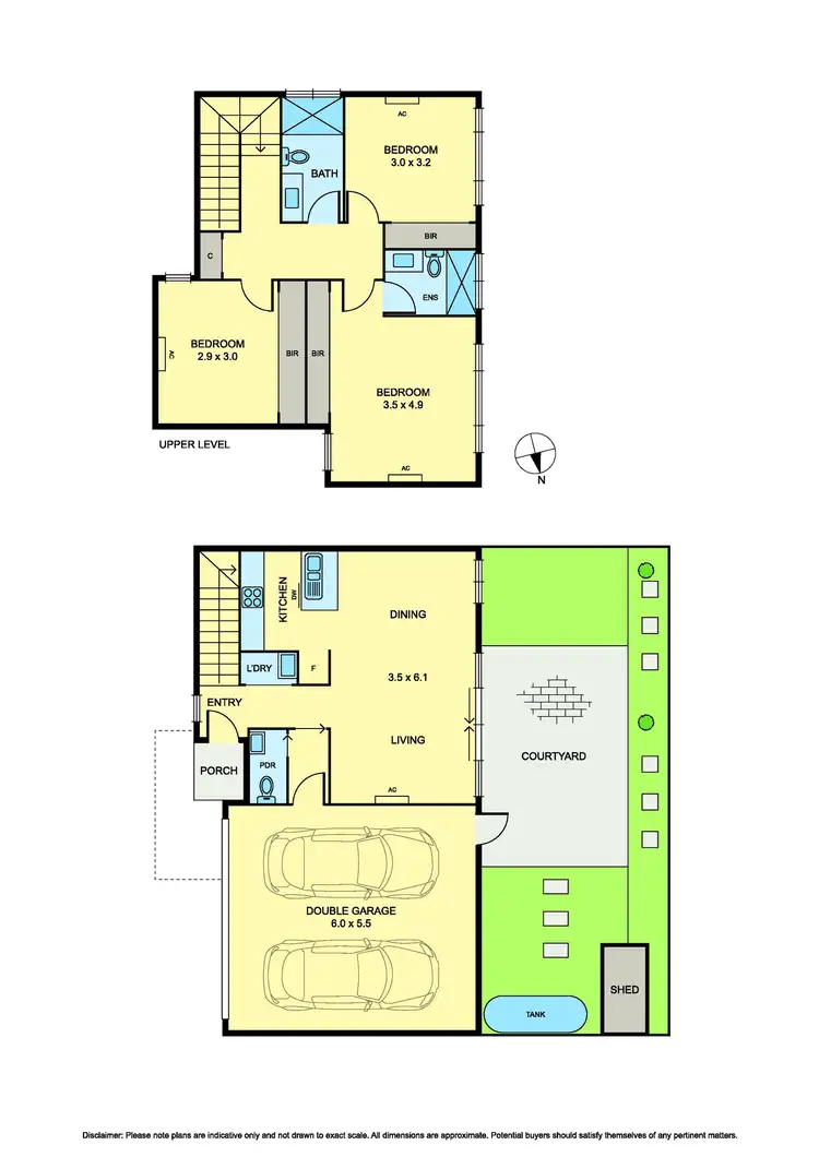 Floorplan of Homely townhouse listing, 6/17 Hood Crescent, Fawkner VIC 3060