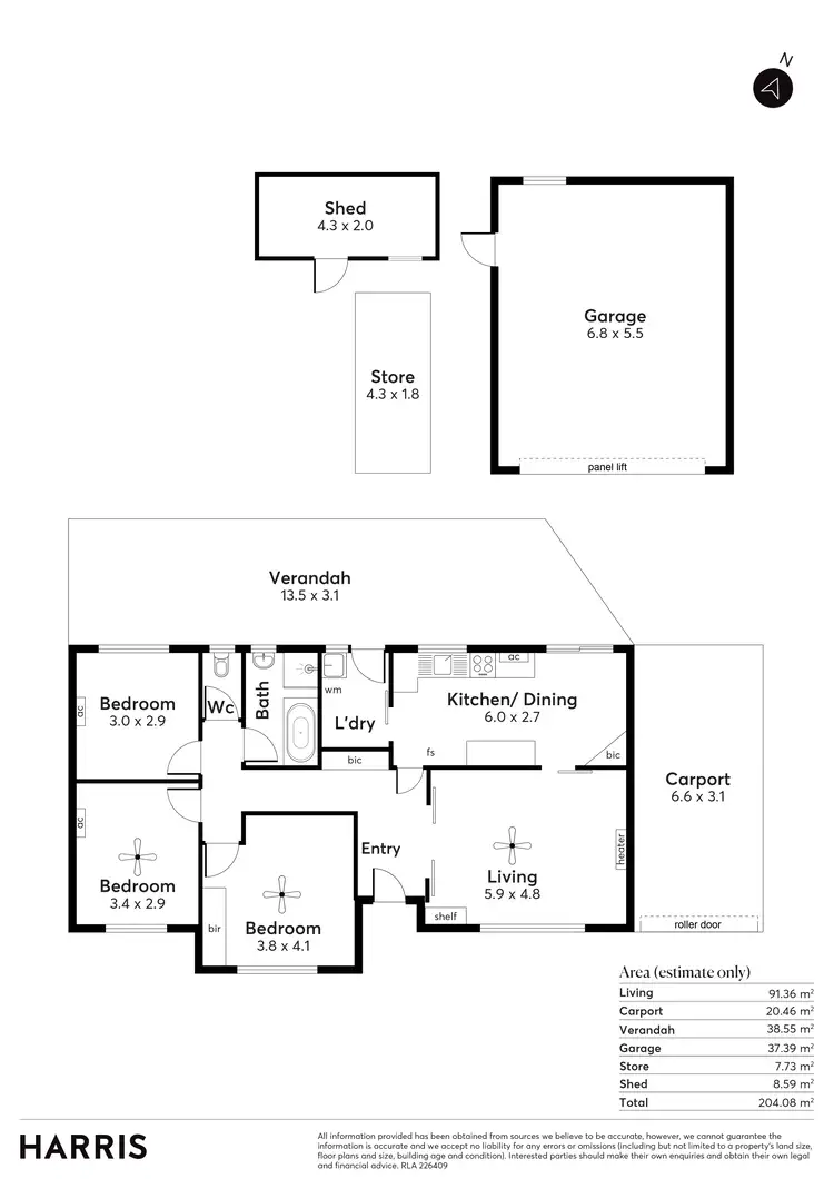 Floorplan of Homely house listing, 285 O'sullivan Beach Road, Morphett Vale SA 5162