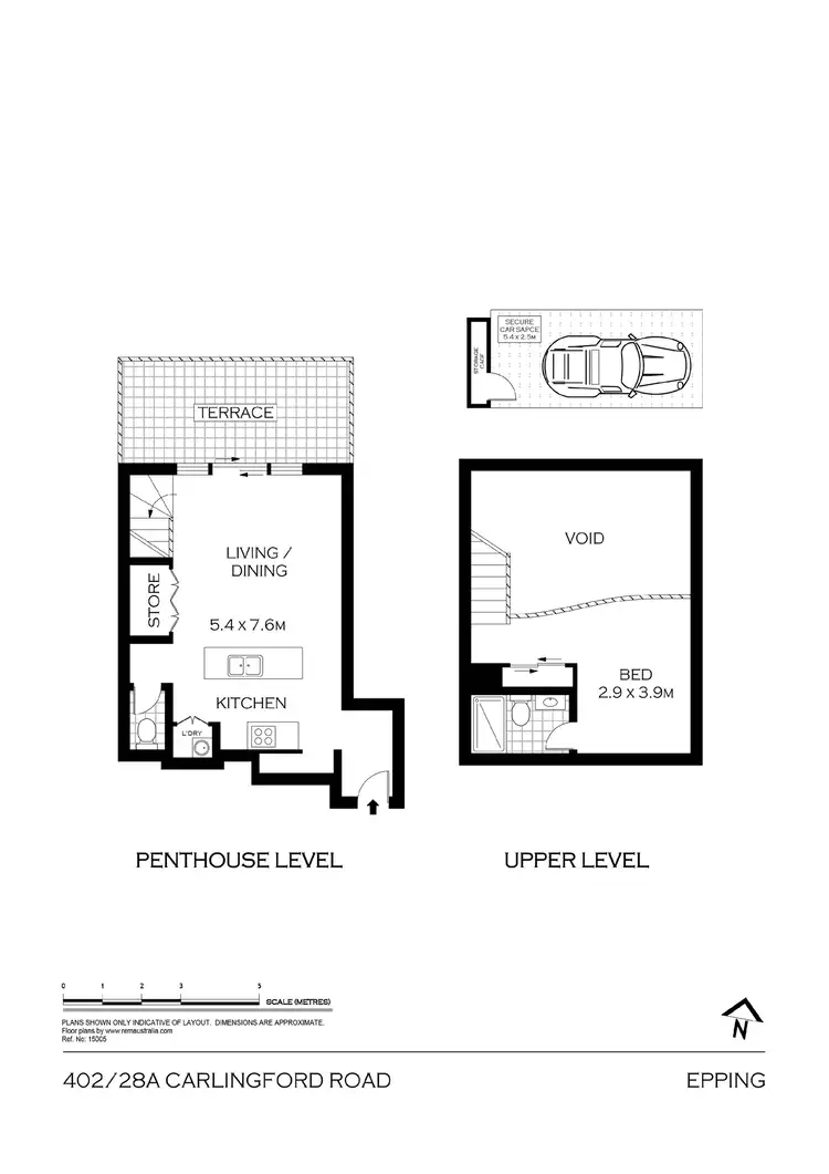 Floorplan of Homely apartment listing, 402/28A Carlingford Road, Epping NSW 2121