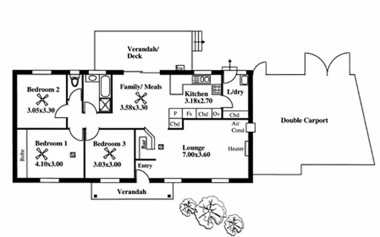Floorplan of Homely house listing, 1 Amos Court, Morphett Vale SA 5162