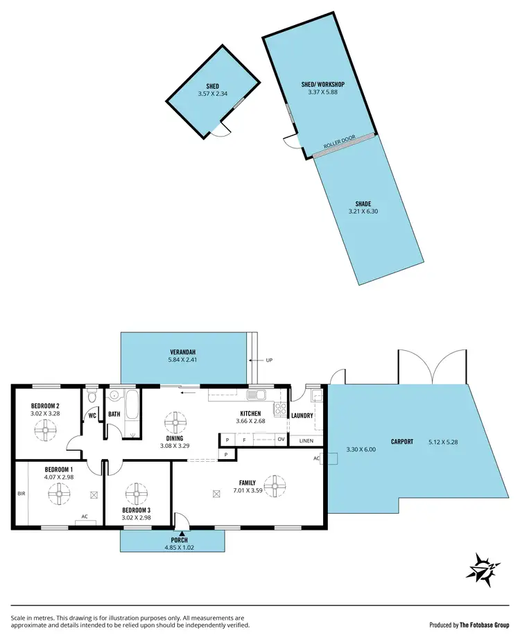 Floorplan of Homely house listing, 1 Amos Court, Morphett Vale SA 5162