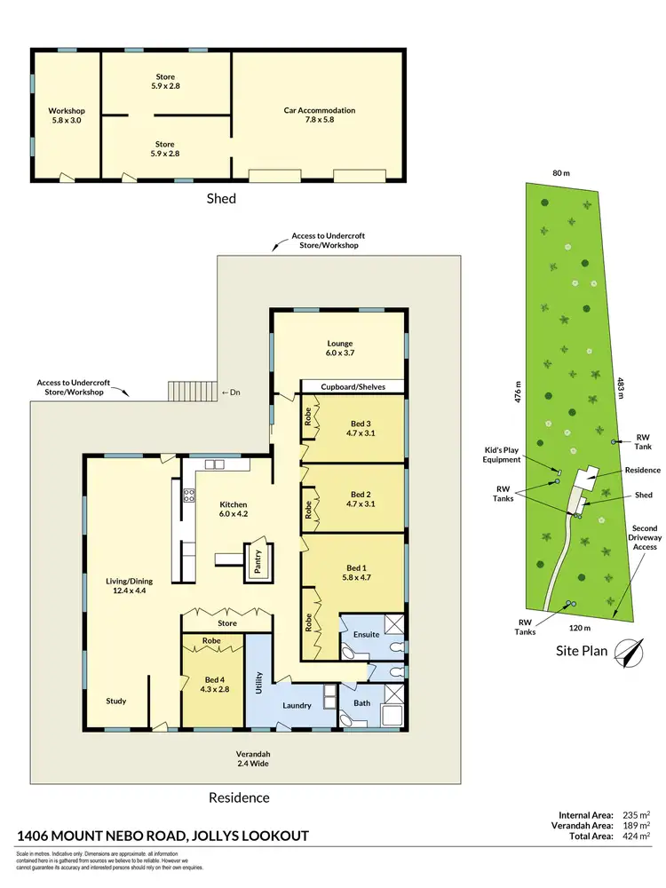 Floorplan of Homely house listing, 1406 Mount Nebo Road, Jollys Lookout QLD 4520