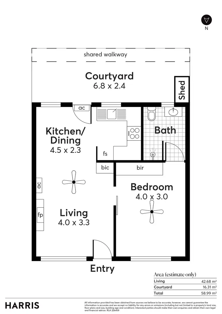 Floorplan of Homely unit listing, 7/49 Partridge Street, Glenelg South SA 5045