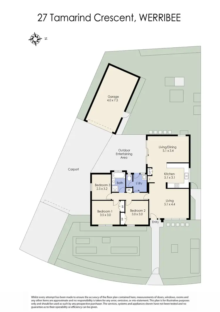 Floorplan of Homely house listing, 27 Tamarind Crescent, Werribee VIC 3030