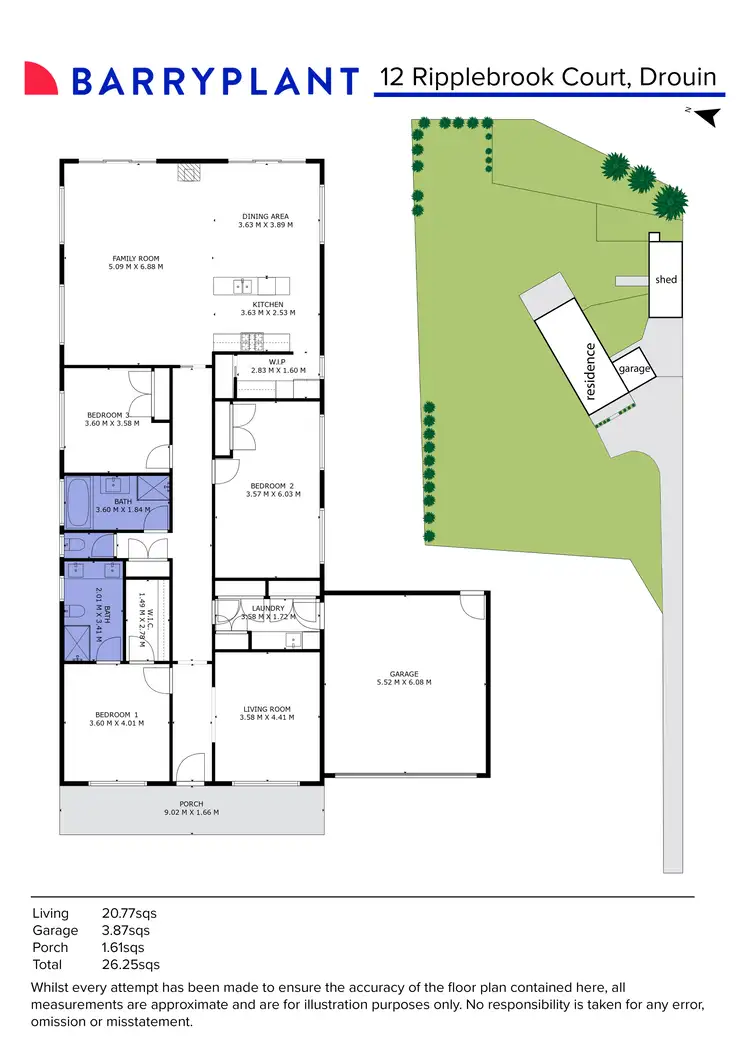 Floorplan of Homely house listing, 12 Ripplebrook Court, Drouin VIC 3818