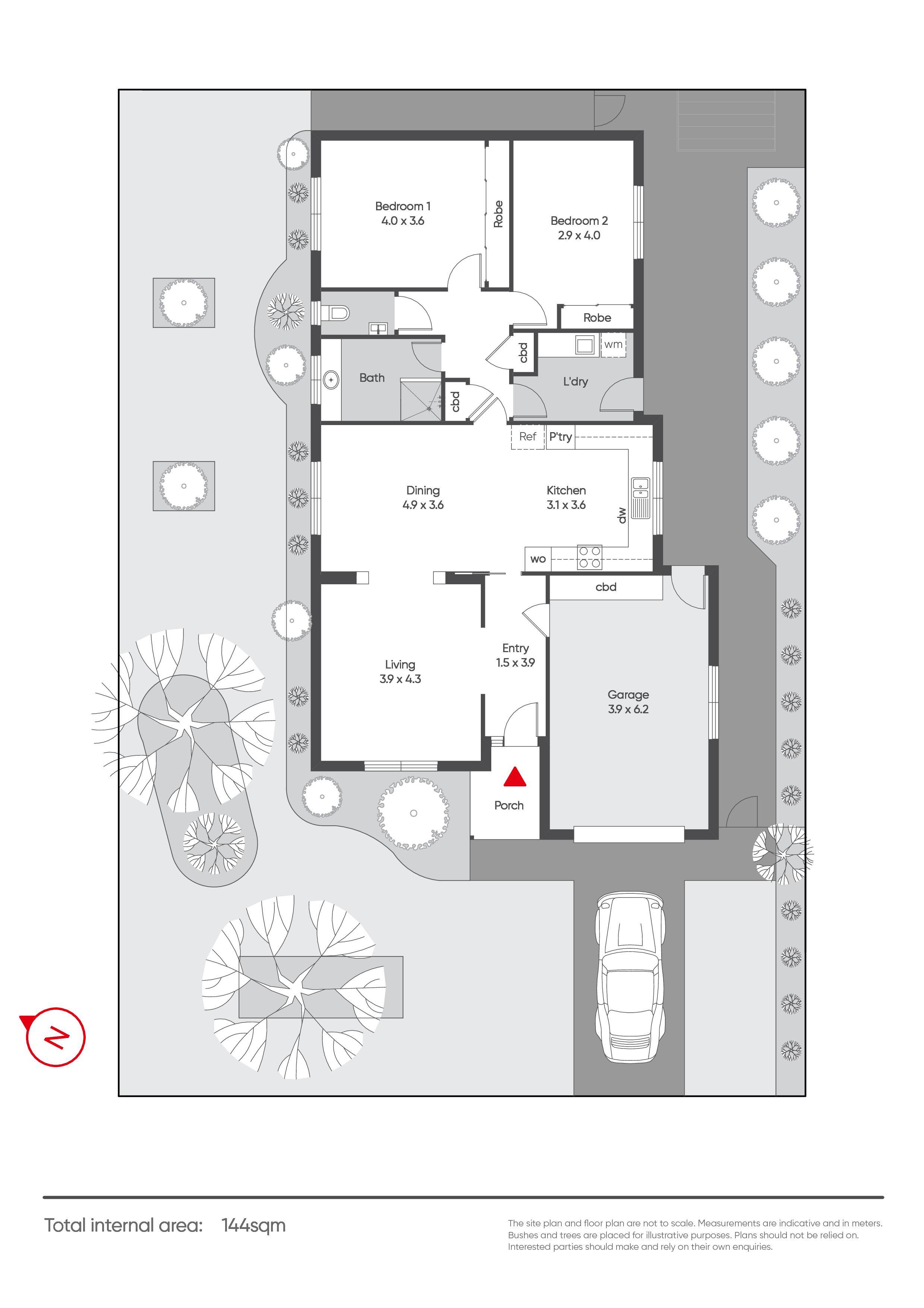 Floorplan of Homely unit listing, 1/165 Princes Way, Drouin VIC 3818