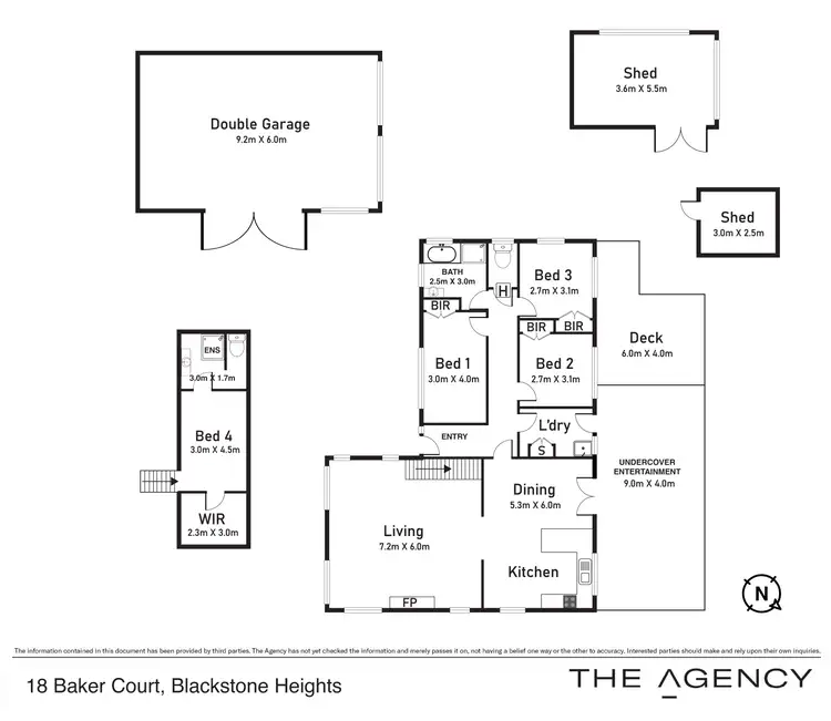 Floorplan of Homely house listing, 18 Baker Court, Blackstone Heights TAS 7250