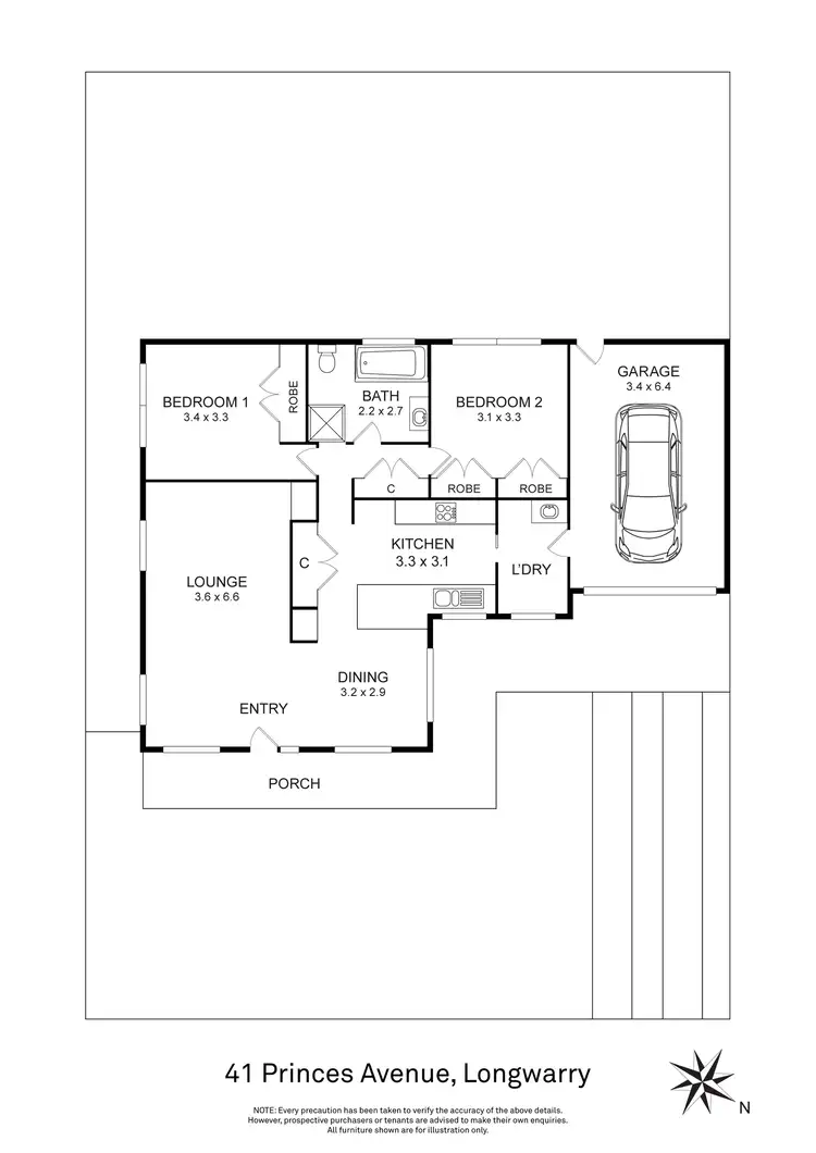 Floorplan of Homely house listing, 41 Princes Avenue, Longwarry VIC 3816