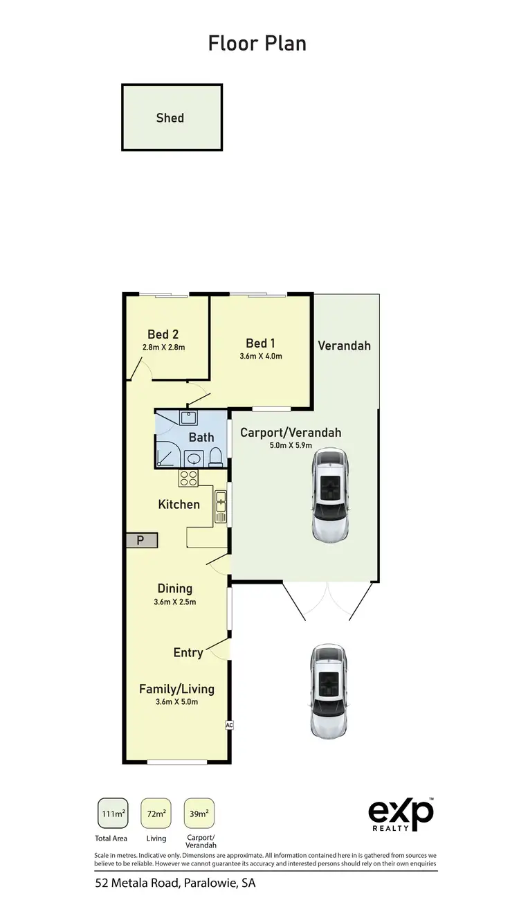 Floorplan of Homely house listing, 52 Metala Road, Paralowie SA 5108