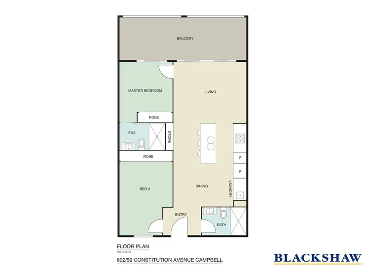 Floorplan of Homely apartment listing, 602/59 Constitution Avenue, Campbell ACT 2612