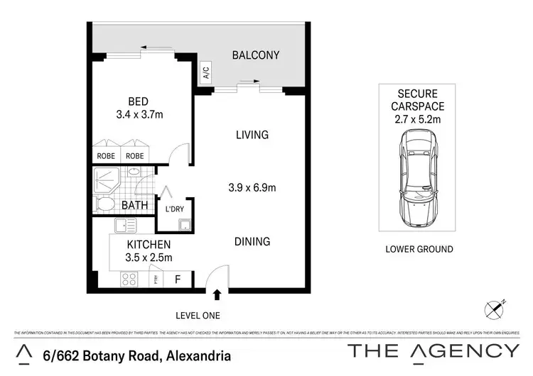 Floorplan of Homely apartment listing, 6/662 Botany Road, Alexandria NSW 2015