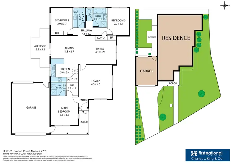 Floorplan of Homely unit listing, 1/2 Lomond Court, Moama NSW 2731