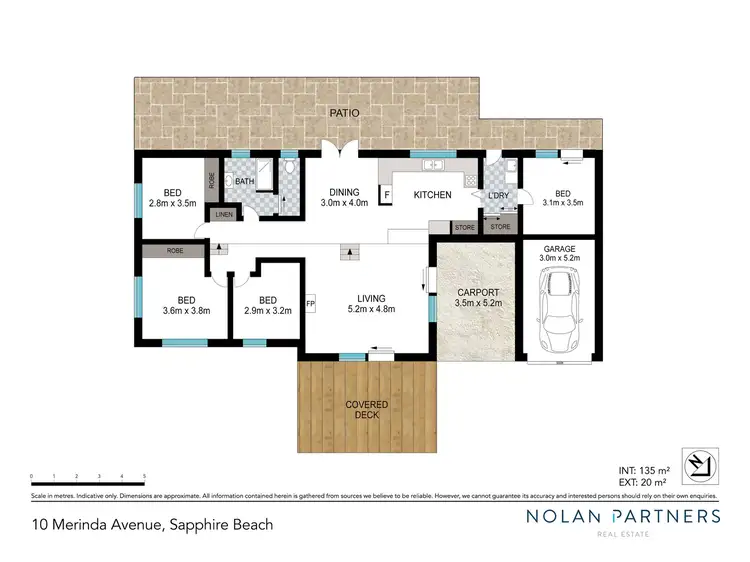 Floorplan of Homely house listing, 10 Merinda Avenue, Sapphire Beach NSW 2450