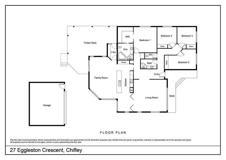 Floorplan of Homely house listing, 27 Eggleston Crescent, Chifley ACT 2606