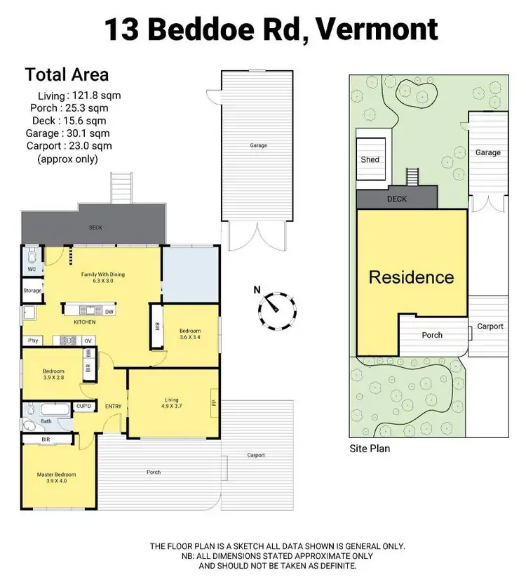 Floorplan of Homely house listing, 13 Beddoe Road, Vermont VIC 3133