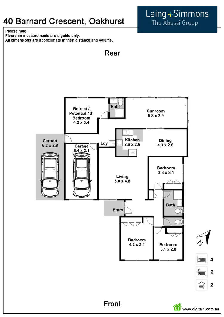 Floorplan of Homely house listing, 40 Barnard Crescent, Oakhurst NSW 2761
