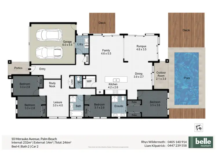 Floorplan of Homely house listing, 10 Merauke Avenue, Palm Beach QLD 4221