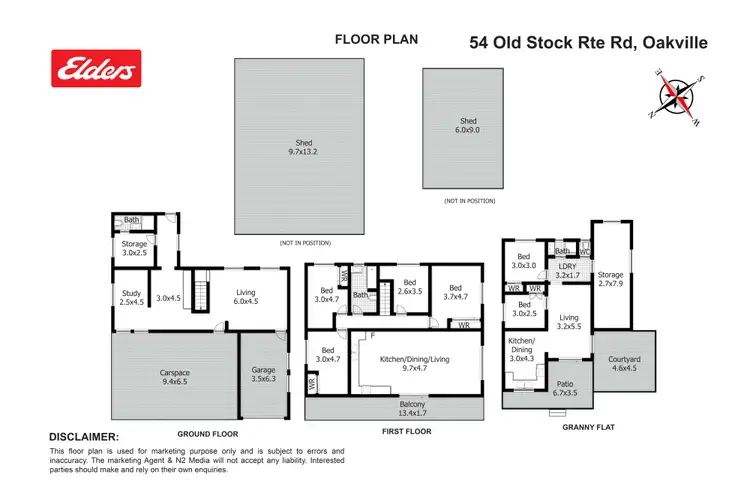Floorplan of Homely rural property listing, 54 Old Stock Route Road, Oakville NSW 2765