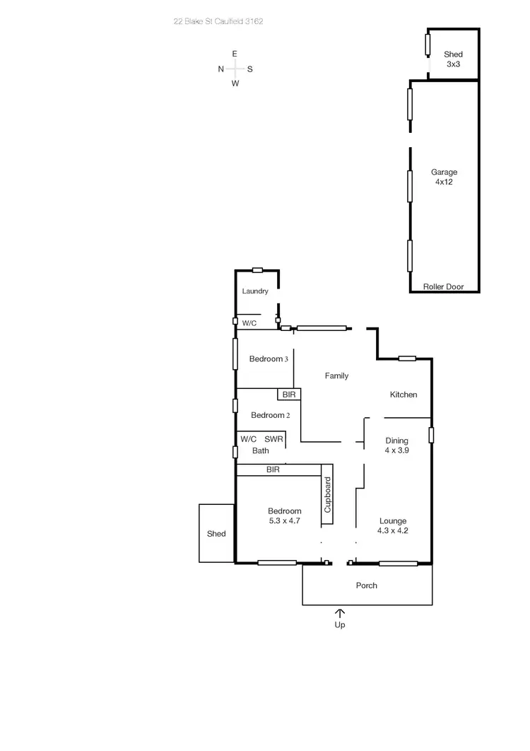 Floorplan of Homely house listing, 22 Blake Street, Caulfield VIC 3162