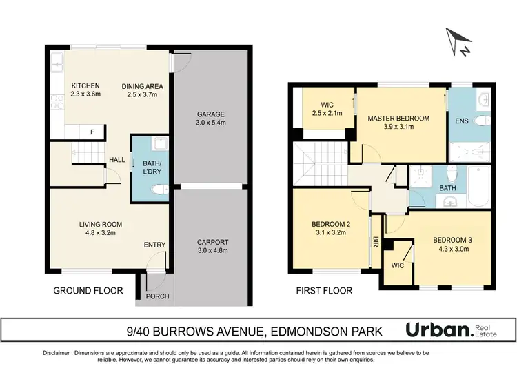 Floorplan of Homely townhouse listing, 9/40 Burrows Avenue, Edmondson Park NSW 2174