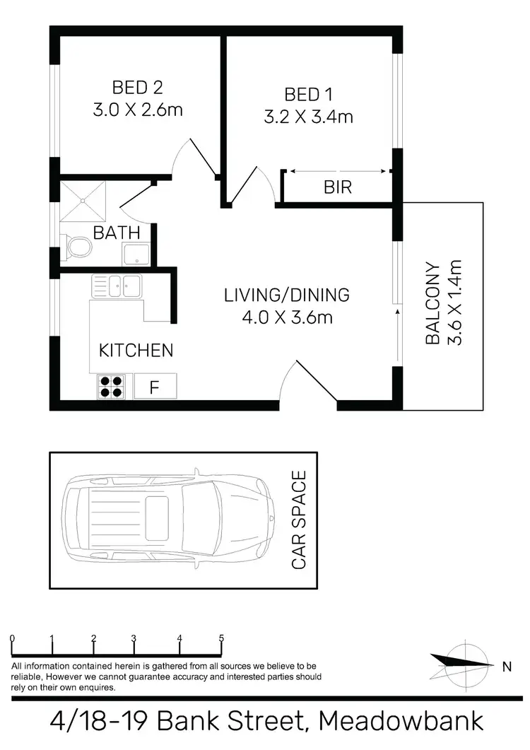 Floorplan of Homely unit listing, 4/18-19 Bank Street, Meadowbank NSW 2114