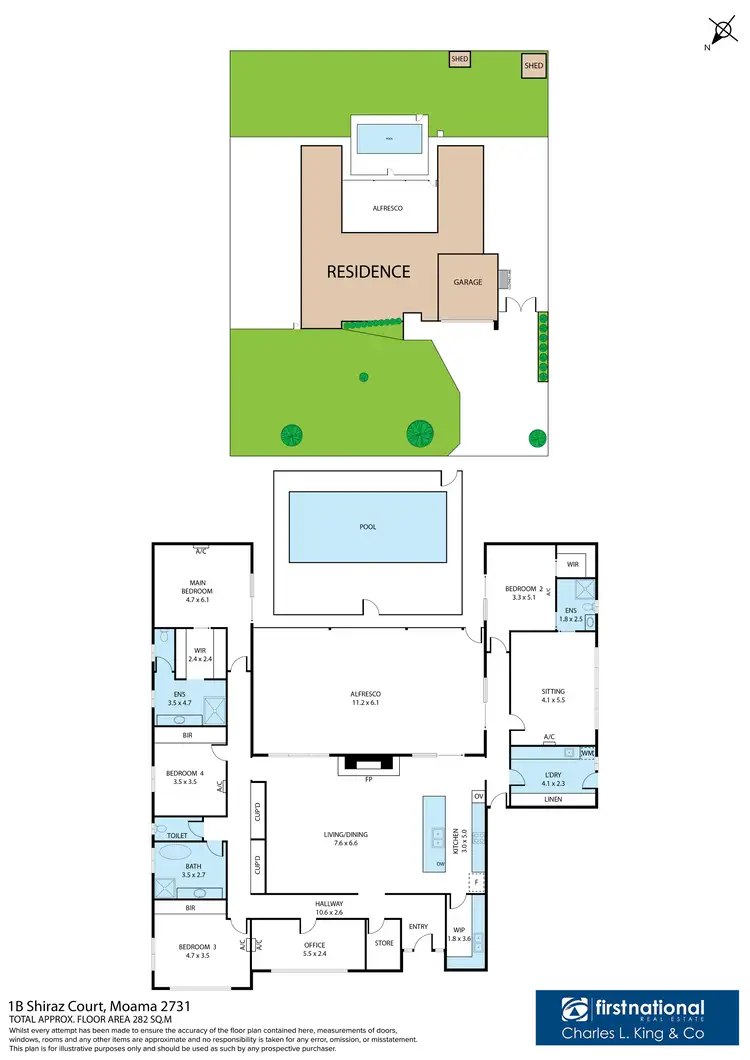 Floorplan of Homely house listing, 1B Shiraz Court, Moama NSW 2731