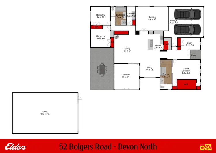Floorplan of Homely rural property listing, 52 Bolgers Road, Devon North VIC 3971