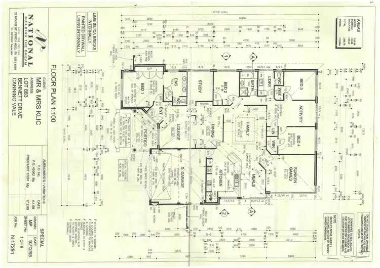 Floorplan of Homely house listing, 62 Bennett Drive, Canning Vale WA 6155
