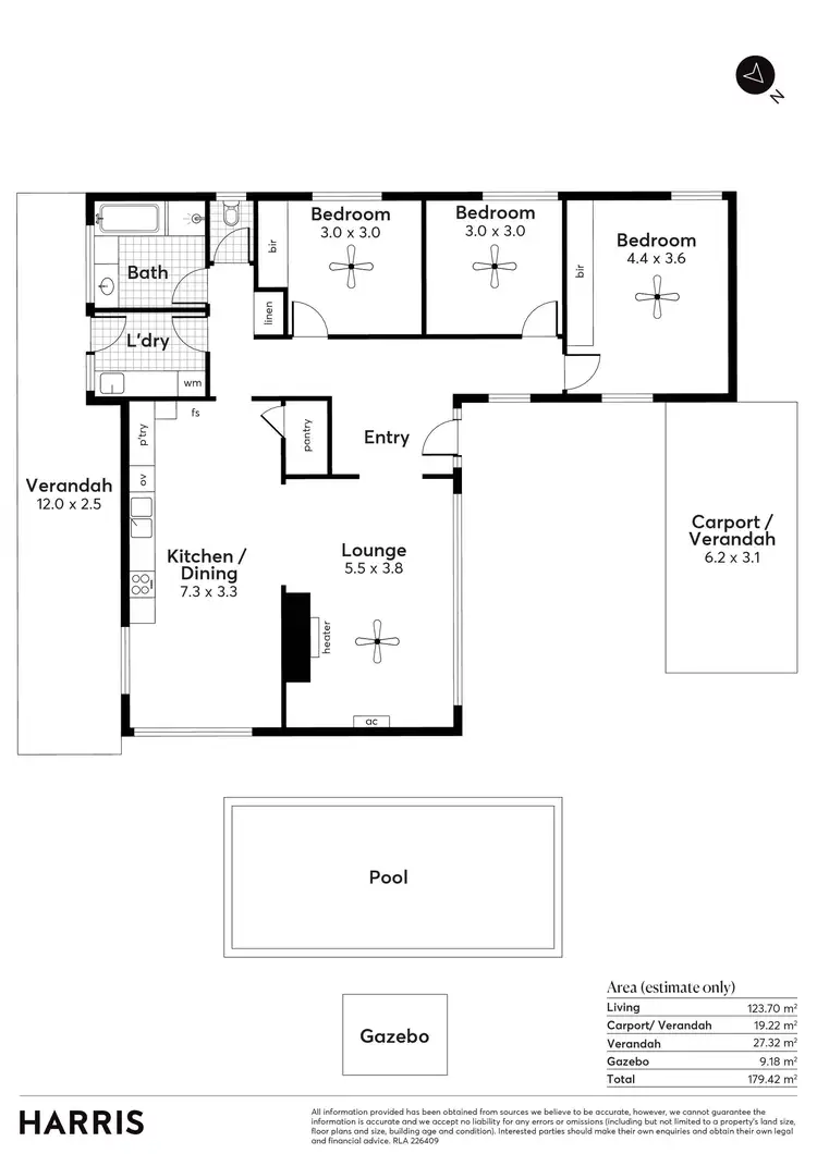 Floorplan of Homely house listing, 7 Karina Crescent, Holden Hill SA 5088